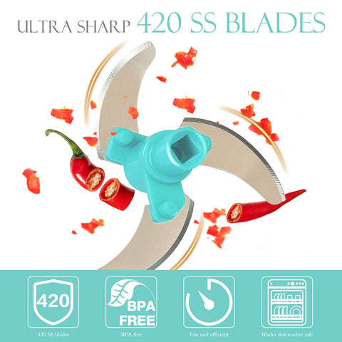 Ourokhome three-blades arrangement ensures uniform results