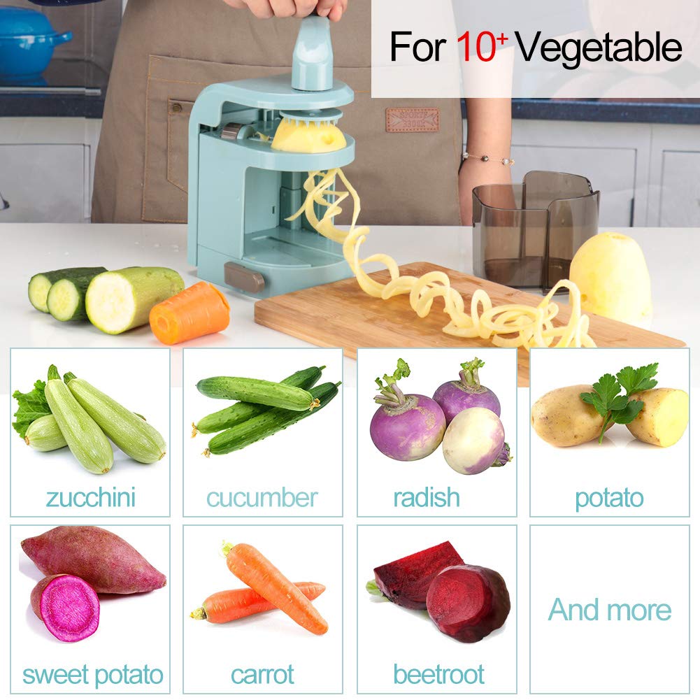 Ourokhome compact spiralizer fits small kitchens and saves counter space.
