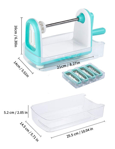 Ourokhome Zucchini Noodle Maker suction cups stabilize on counters