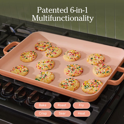 Our Place Griddle Pan oven-safe up to 450°F ready for roasting and baking