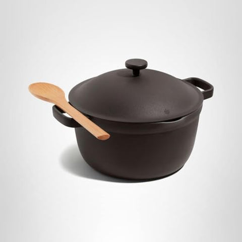 Our Place Perfect Pot dome lid adds elegance while controlling steam.