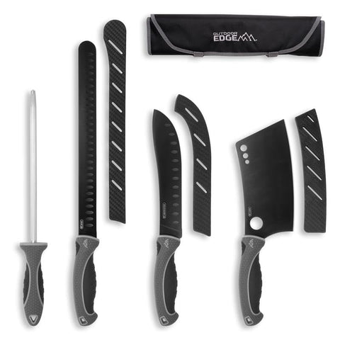 OUTDOOR EDGE ErgoMax cleaver knife for precise chopping at home or outdoors.