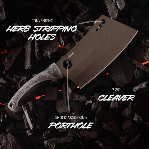OUTDOOR EDGE ErgoMax soft-touch handle provides a non-slip grip even when wet.