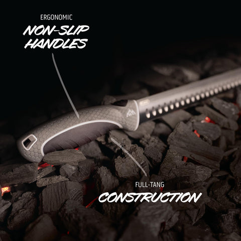 OUTDOOR EDGE ErgoMax titanium-coated blades resist wear for long-lasting use.