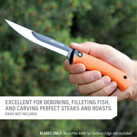 Outdoor Edge Razorsafe knife with blade insert demonstrates replacement