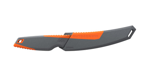 Outdoor Edge VANTEX ergonomic handle for secure, comfortable grip in wet conditions.
