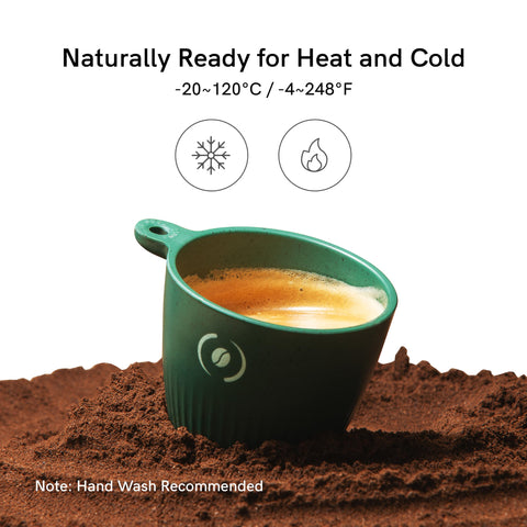 OutIn espresso cup features a 3oz capacity for compact setups.