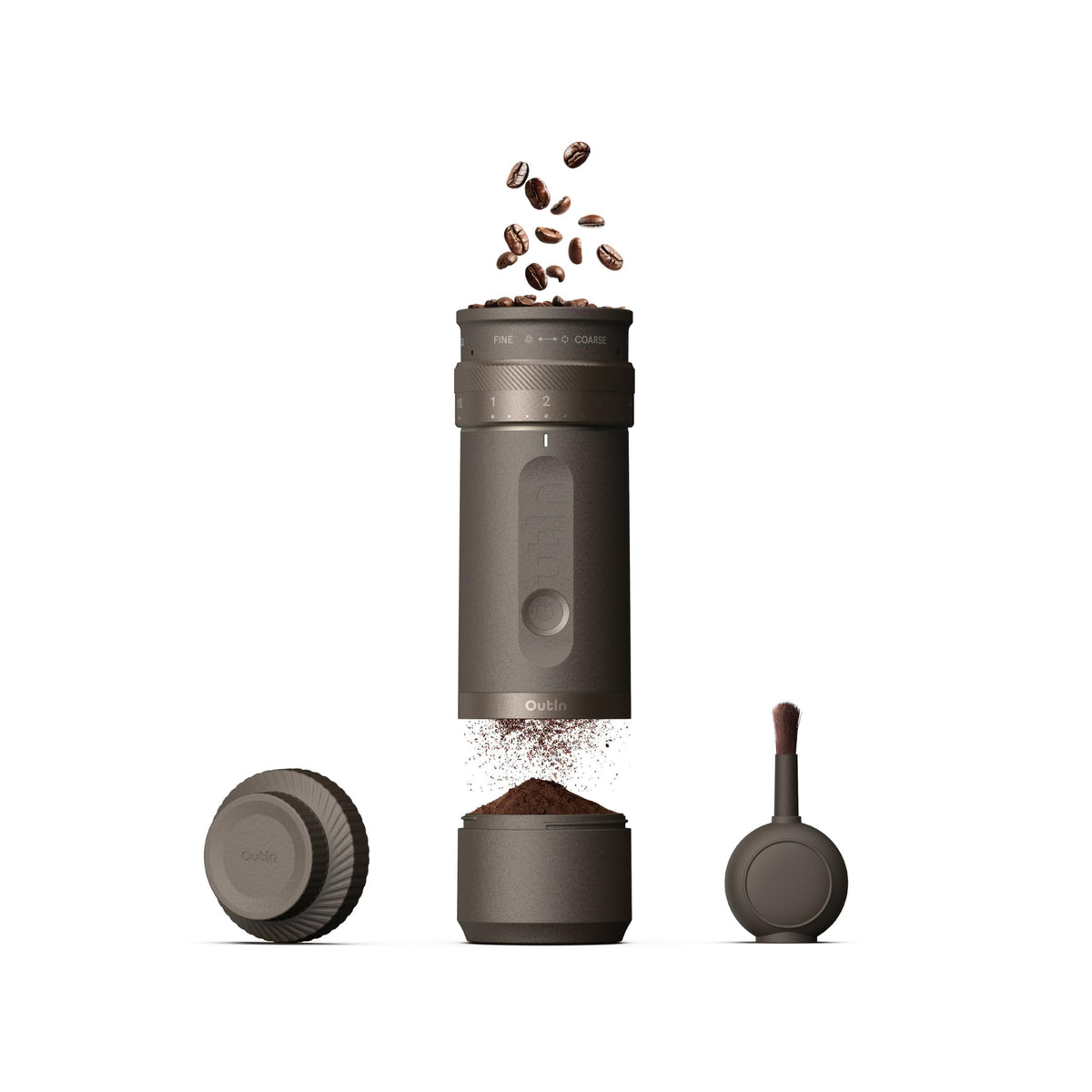 OutIn Fino portable coffee grinder compact design for travel and daily use
