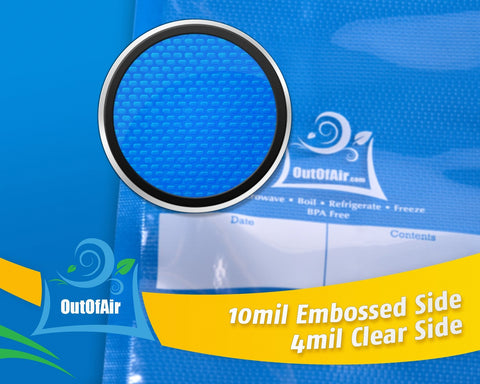 OutOfAir clamp-sealer compatible bags work with leading vacuum sealers