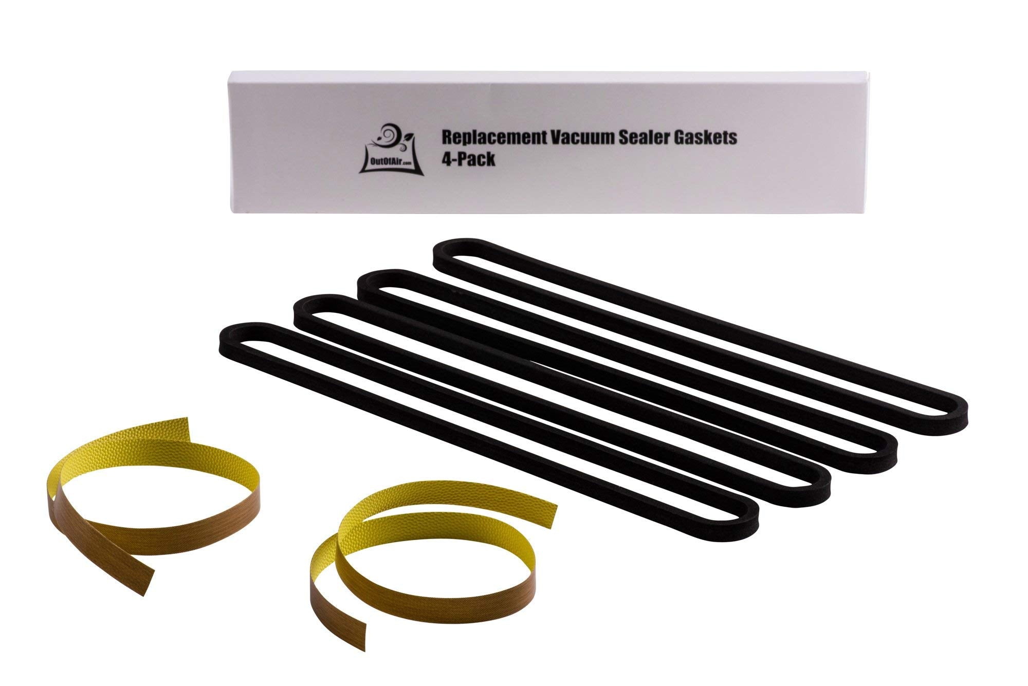 OutOfAir heat-strip tape replacement for consistent bag sealing on FoodSaver models.