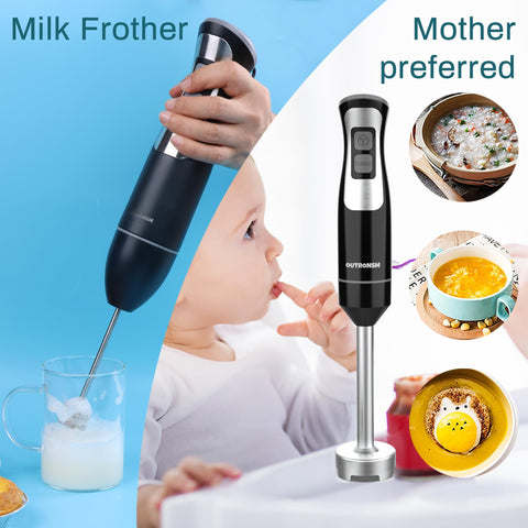 OUTRONSM detachable attachments for quick and easy cleaning.