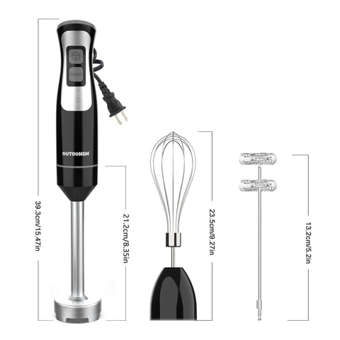 OUTRONSM 8 inch blender arm with four point blades.