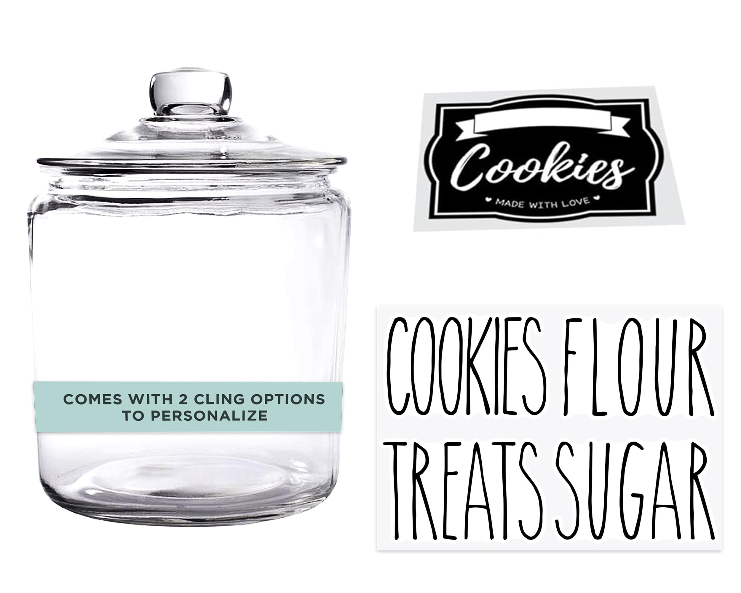 OUTSHINE 1 Gallon Cookie Jar with airtight lid for lasting freshness.