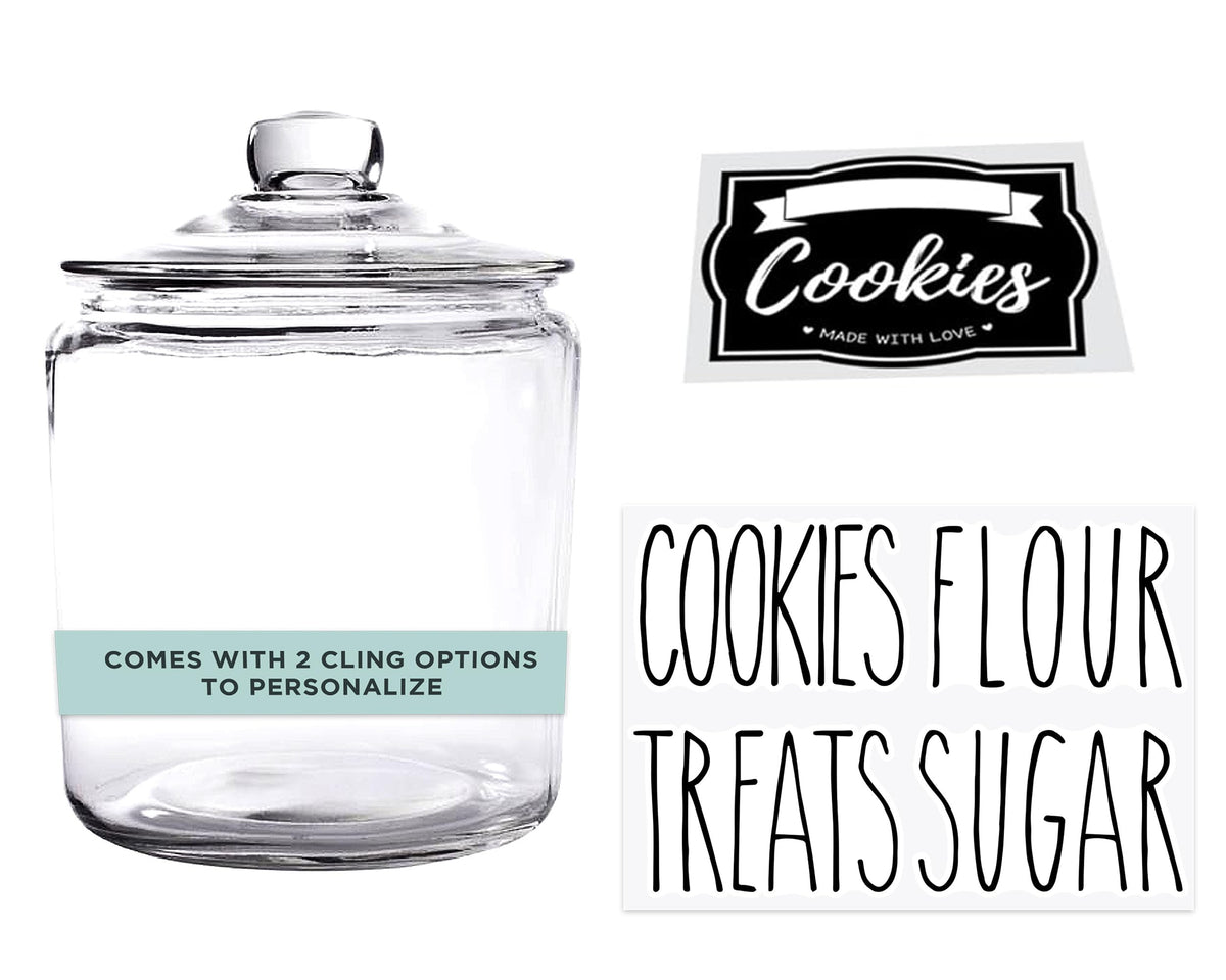 OUTSHINE 1 Gallon Cookie Jar with airtight lid for lasting freshness.