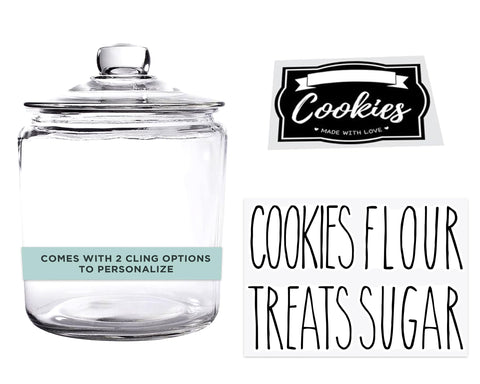 OUTSHINE 1 Gallon Cookie Jar with airtight lid for lasting freshness.