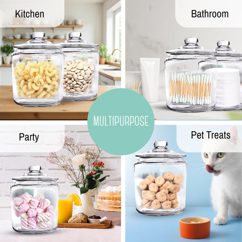 OUTSHINE 1 Gallon Cookie Jar offers large capacity for bulk staples.