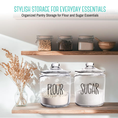 OUTSHINE 1 Gallon Cookie Jar closed lid preventing pantry pests.