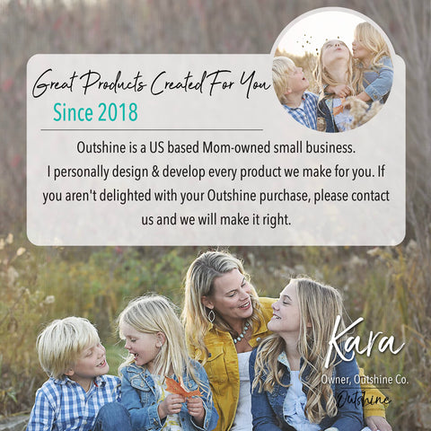 OUTSHINE farmhouse-style cookie jar on a kitchen shelf for decorative storage.