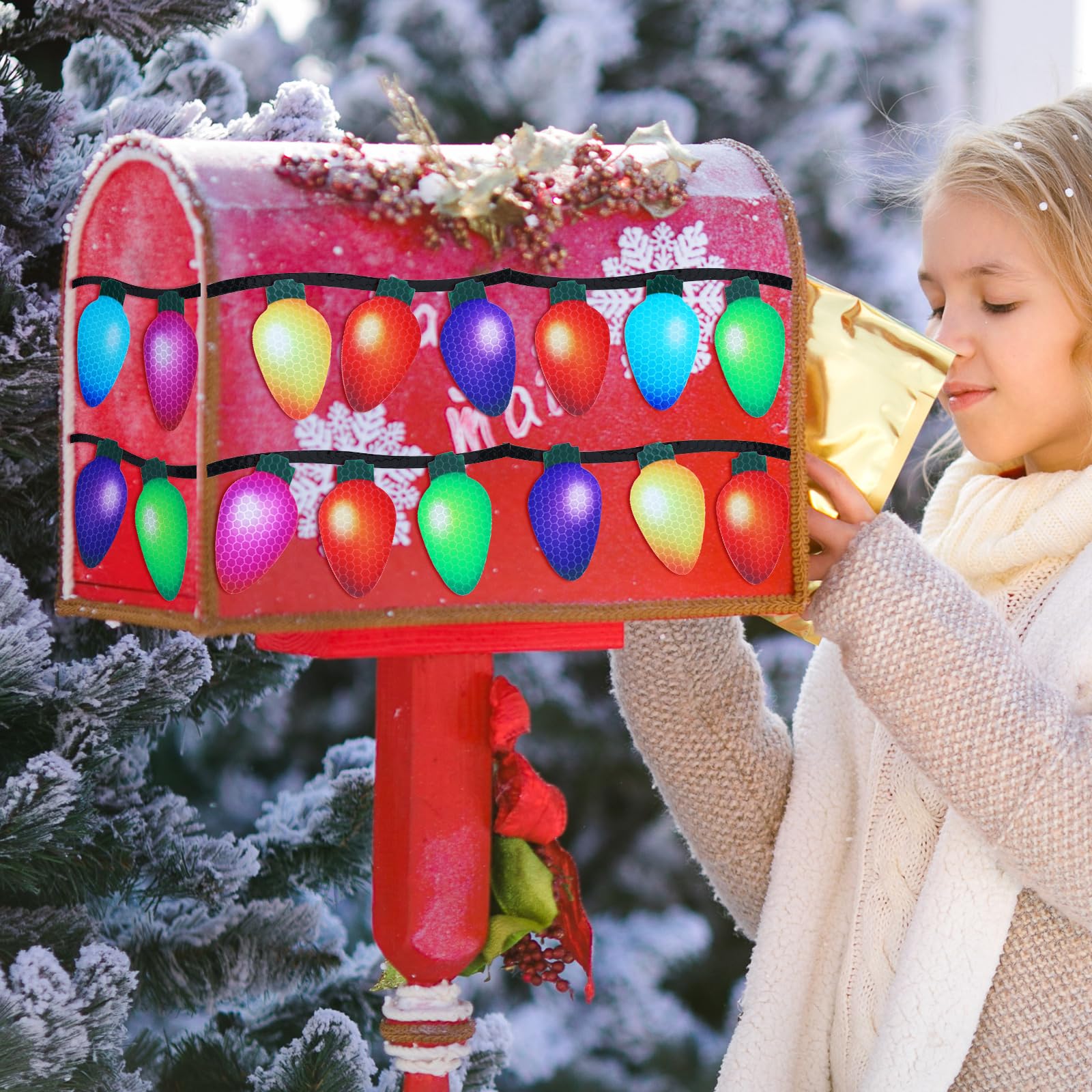 Outus light bulb magnets offer playful holiday accents on fridges and cars