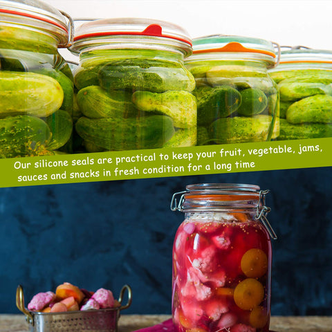 Outus green gasket offers durable, reusable sealing for pantry use.