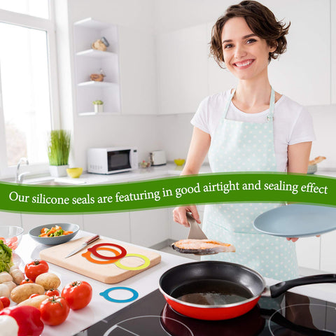 Outus multi-color silicone jar gasket set for regular mouth jars.