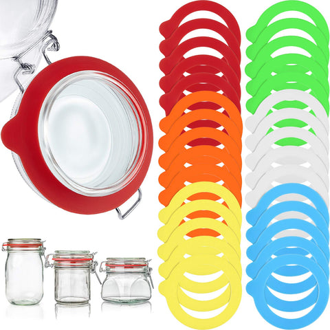 Outus orange silicone jar gasket for airtight regular mouth jars.