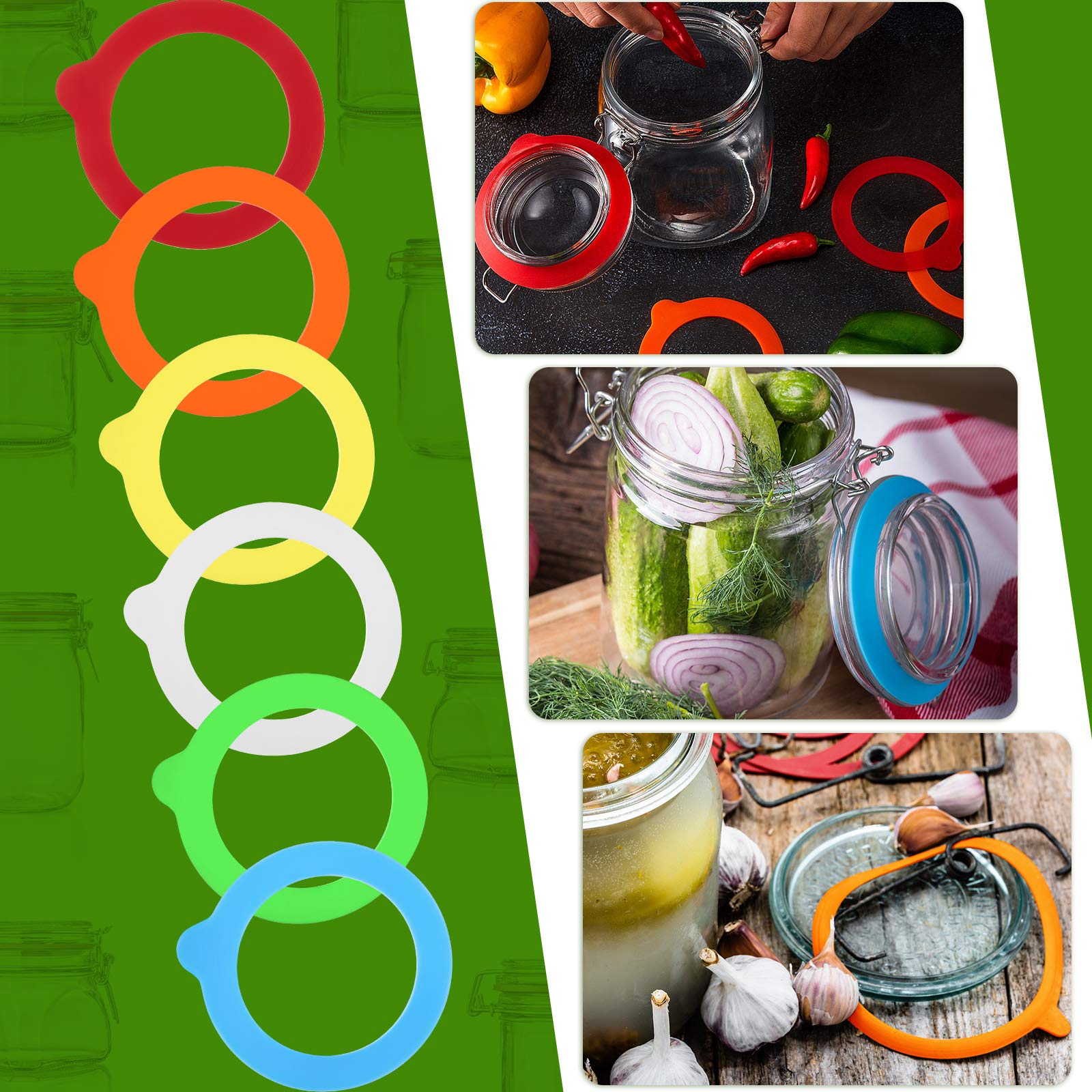 Outus transparent gasket shows contents while preserving freshness.