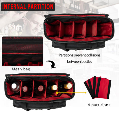 OUUTMEE Bartender Kit waterproof bag safeguards tools outdoors