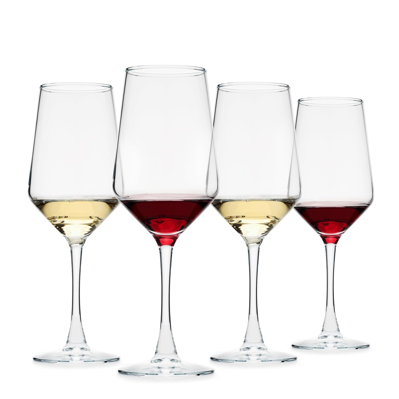 OUWO wine glasses set 4 with clear glass offering refined clarity for any table setting