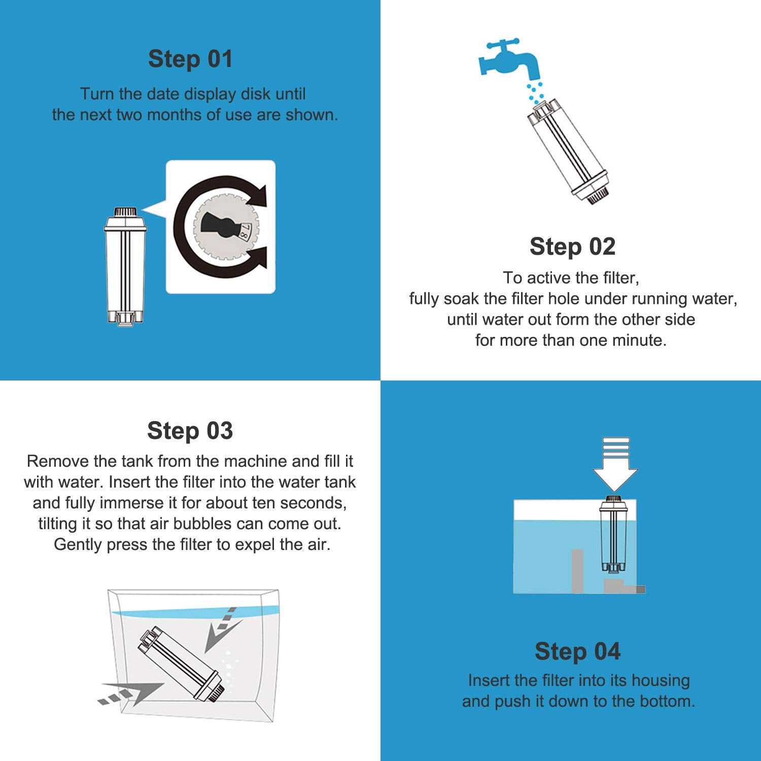 Ouxunus easy installation for quick cartridge replacement.