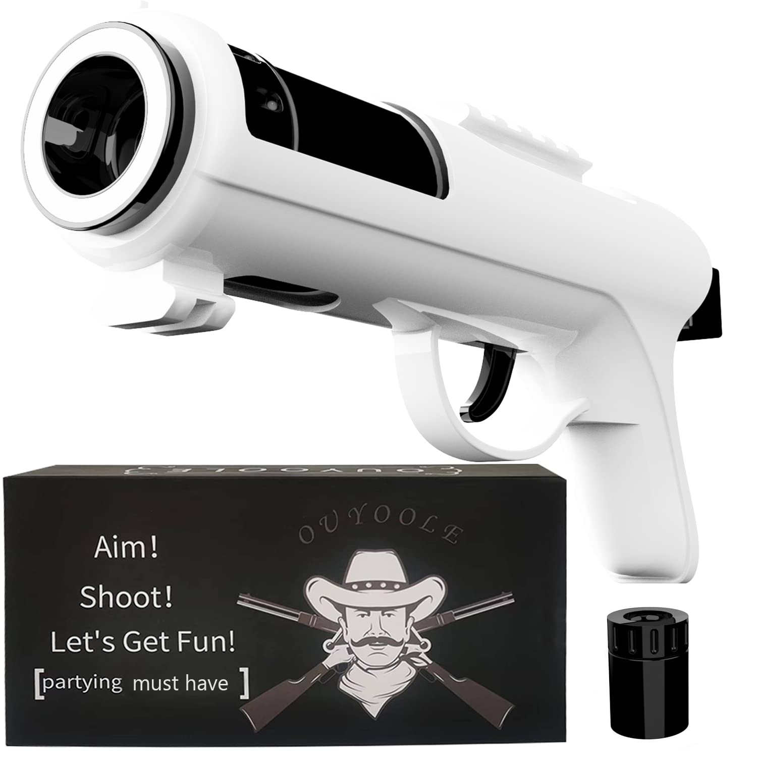 OUYOOLE Alcohol Shot Gun front view shows party-ready design.