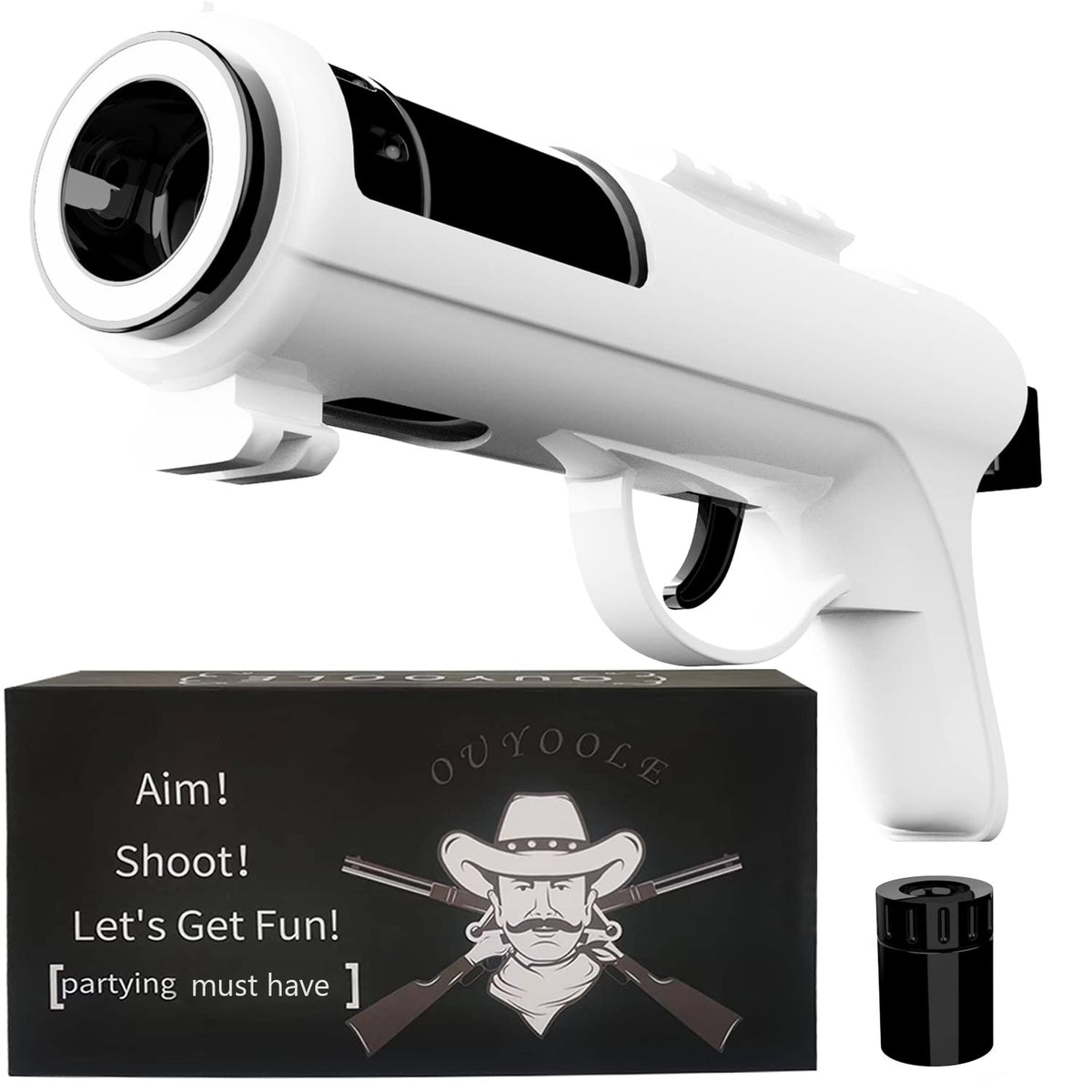 OUYOOLE Alcohol Shot Gun front view shows party-ready design.