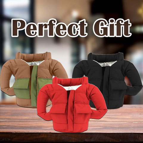 OUYOOLE double-insulation jacket keeps drinks cold and hands dry