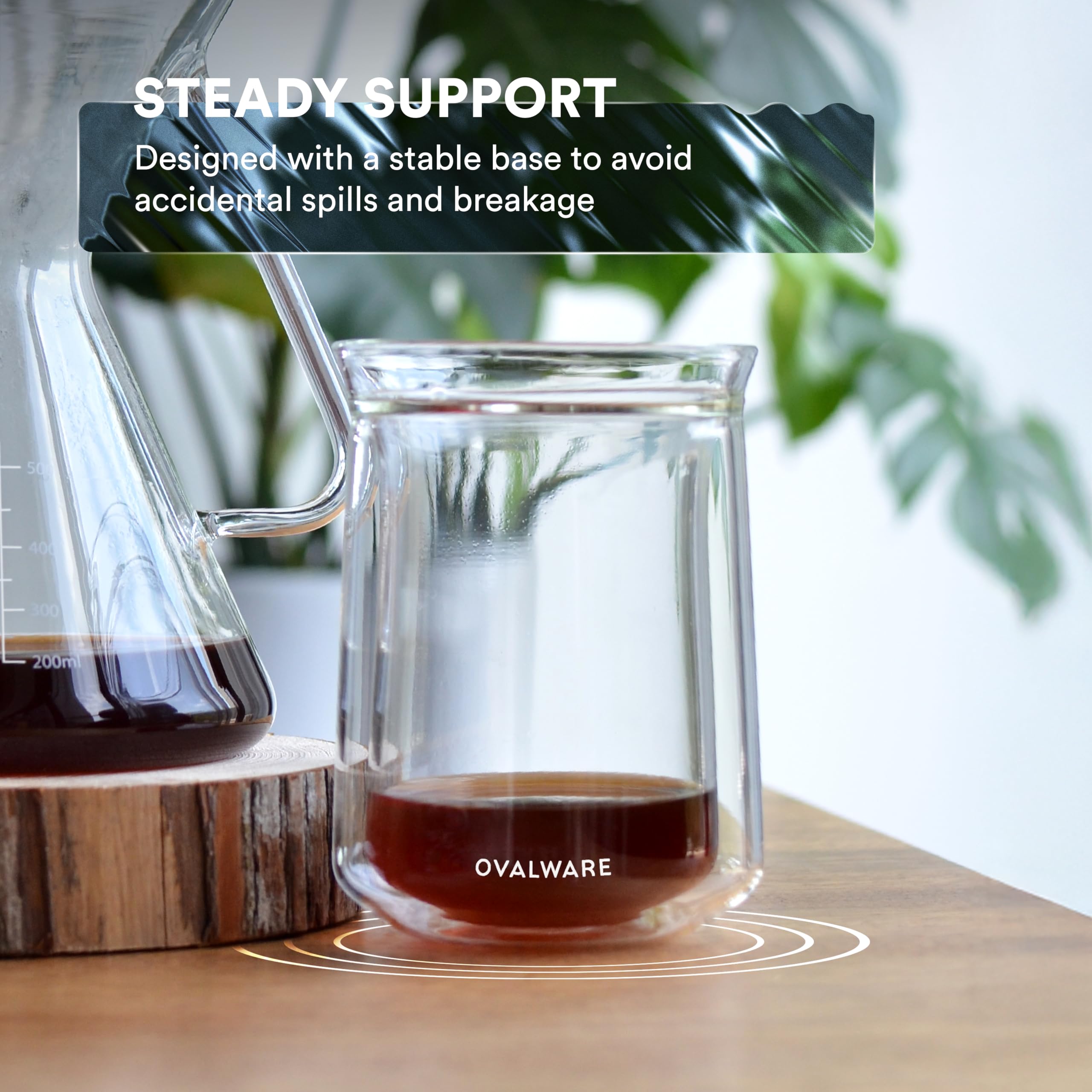 Ovalware coffee tea whiskey glass 12oz supports flavor appreciation across drinks