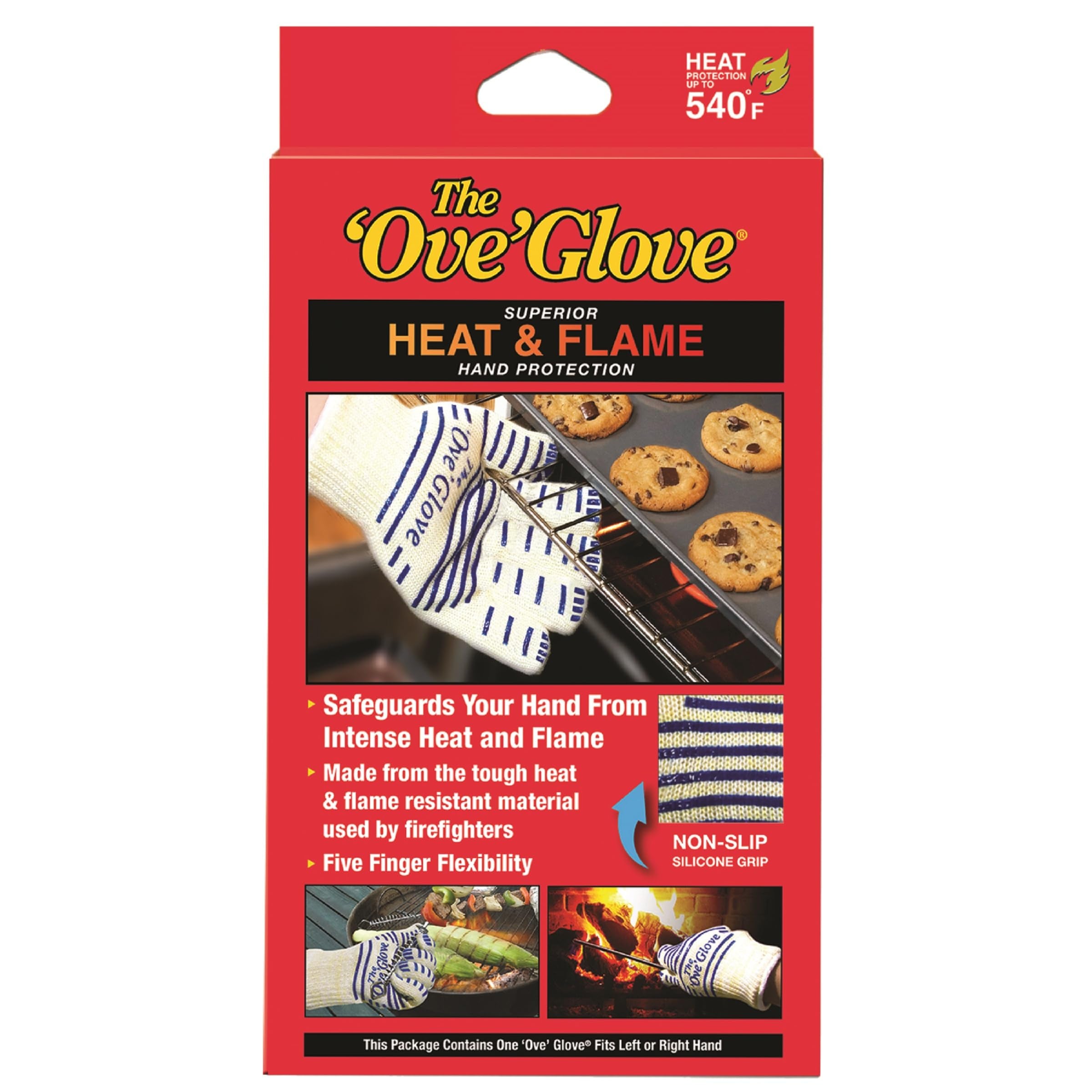 Ove Glove interior soft doubleknit cotton for comfortable wear.