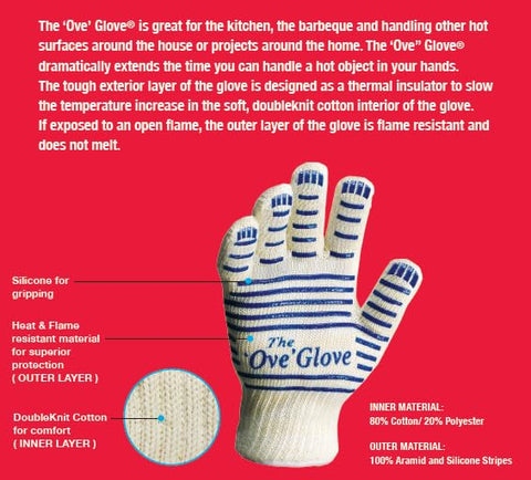 Ove Glove kitchen barbecue multi-use versatility for hot surfaces.