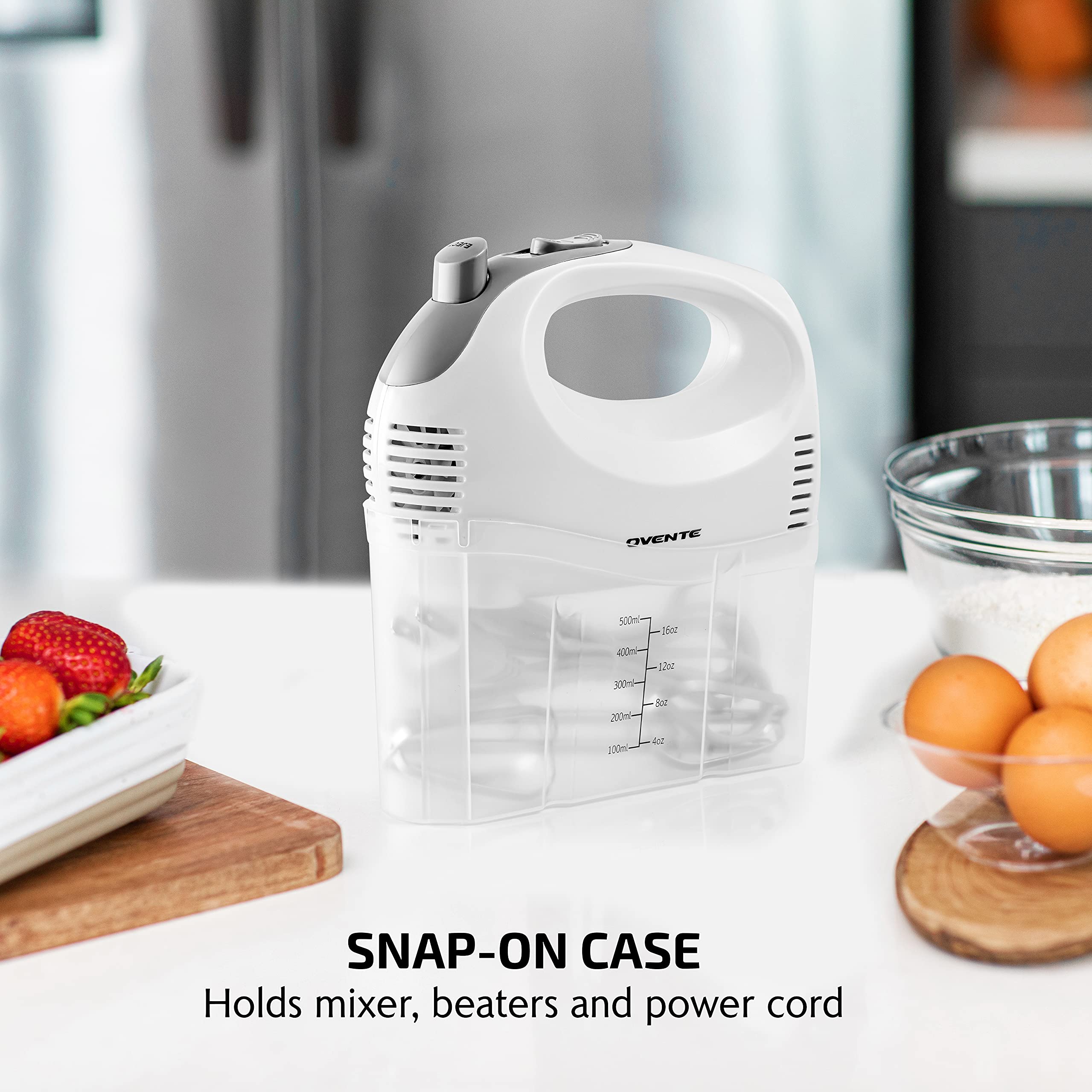 OVENTE dishwasher-safe beaters for quick cleanup after baking