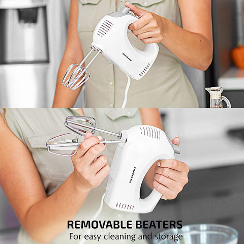 OVENTE ergonomic grip for comfortable, fatigue-free use during prep