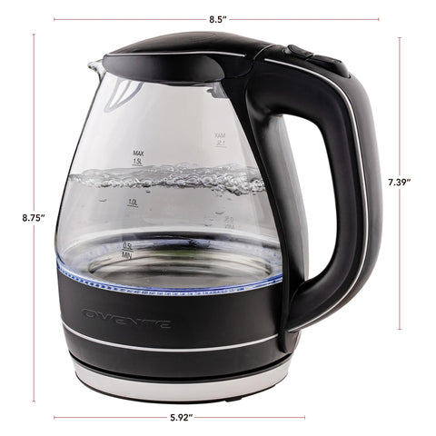 OVENTE KG83 auto shut-off and boil-dry protection for safer operation
