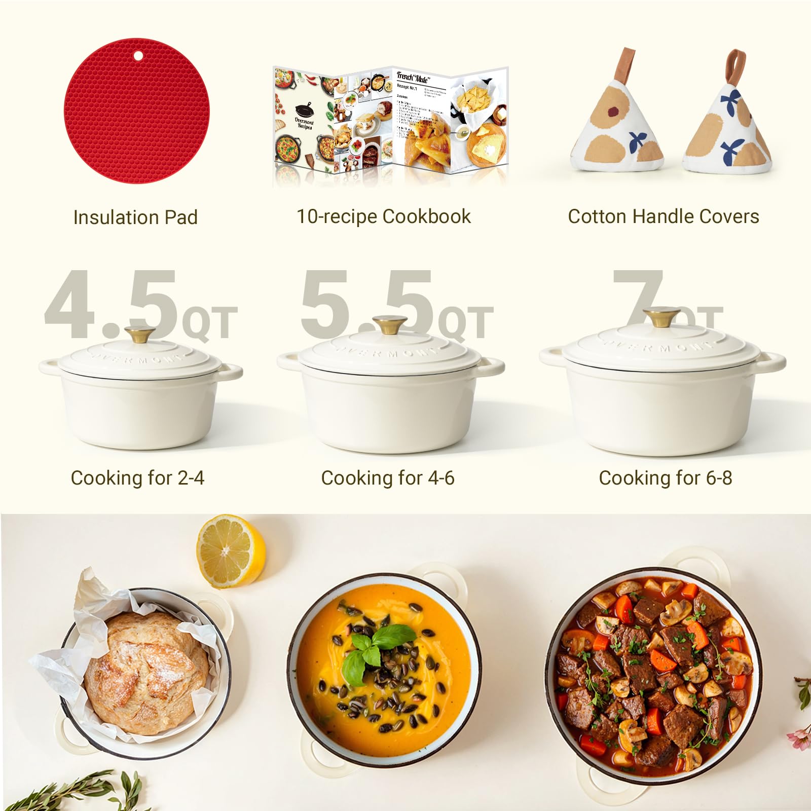 Overmont cotton heat-resistant cap included for safe handling