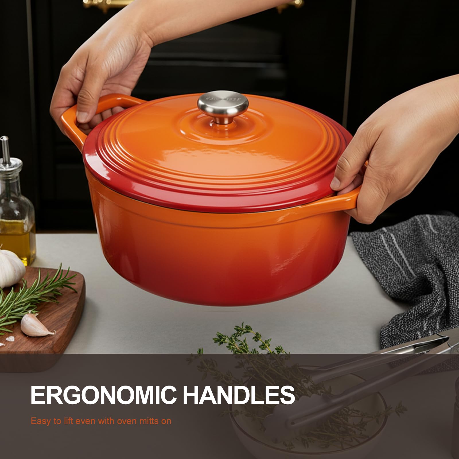 Overmont enamel coating provides a smooth, easy-to-clean surface