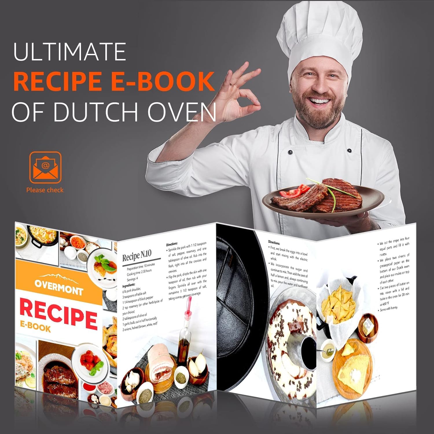 Overmont Dutch oven shown on induction to highlight even heating.