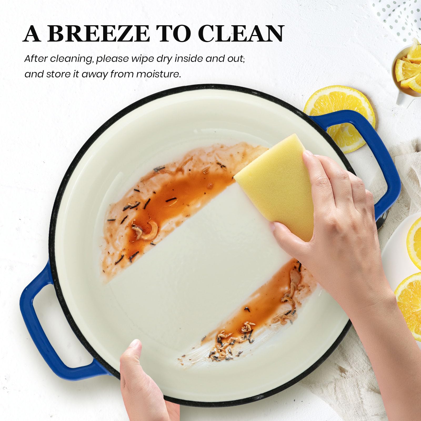 Overmont durable enamel coating resists chipping and cracking