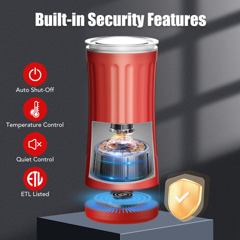 Ovetedot ETL-certified auto shut-off red frother ensures safe operation.