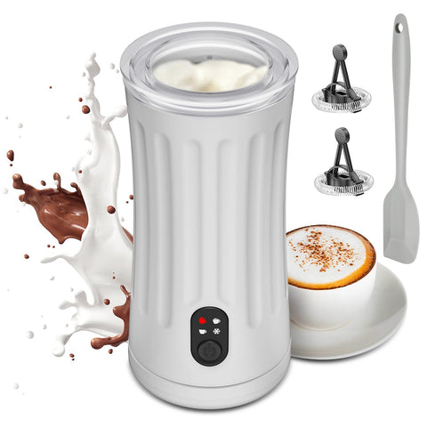 Ovetedot 4-in-1 milk frother with Roman-column silhouette for stylish at-home drinks