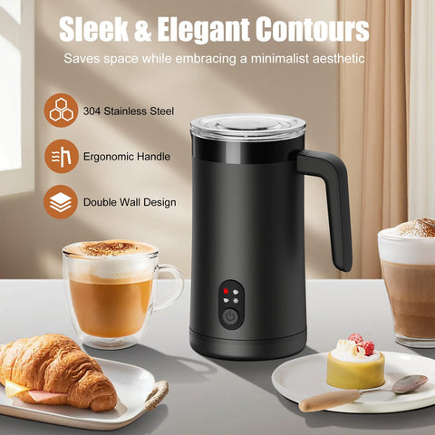 Ovetedot operates quietly, ideal for morning frothing without disturbance.