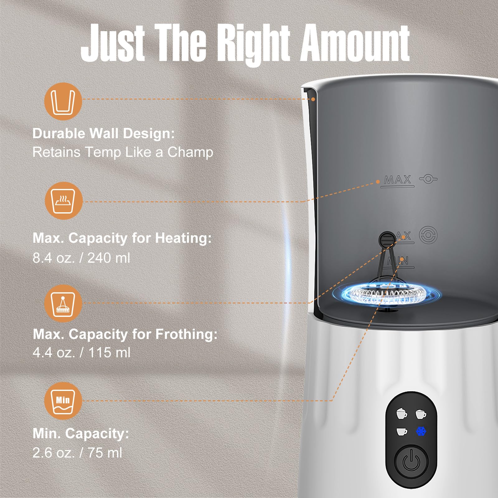 Ovetedot milk steamer auto shut-off for safe, worry-free drinks