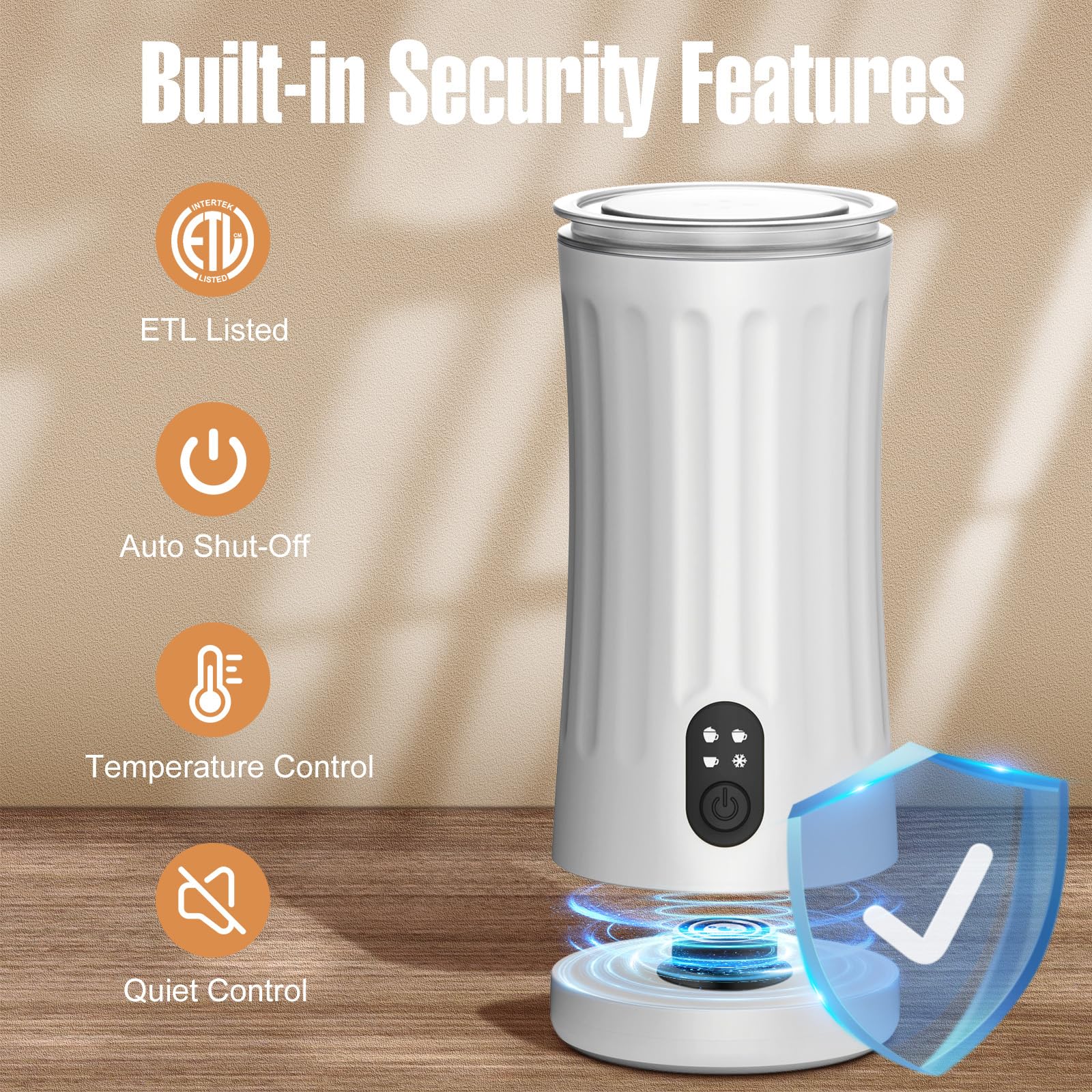 Ovetedot milk frother in white for versatile home use