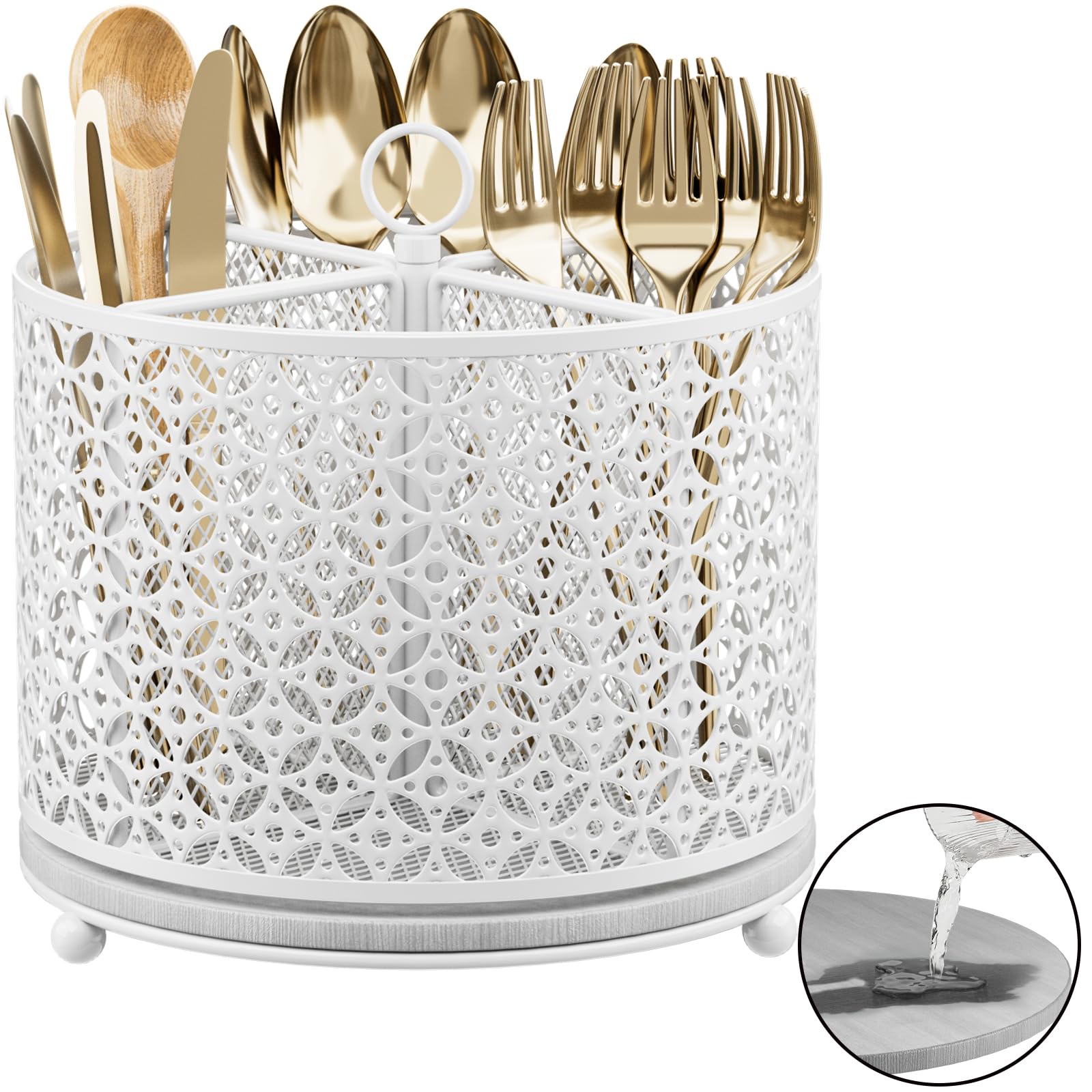 OVICAR 360 rotating utensil holder offering easy access to kitchen tools