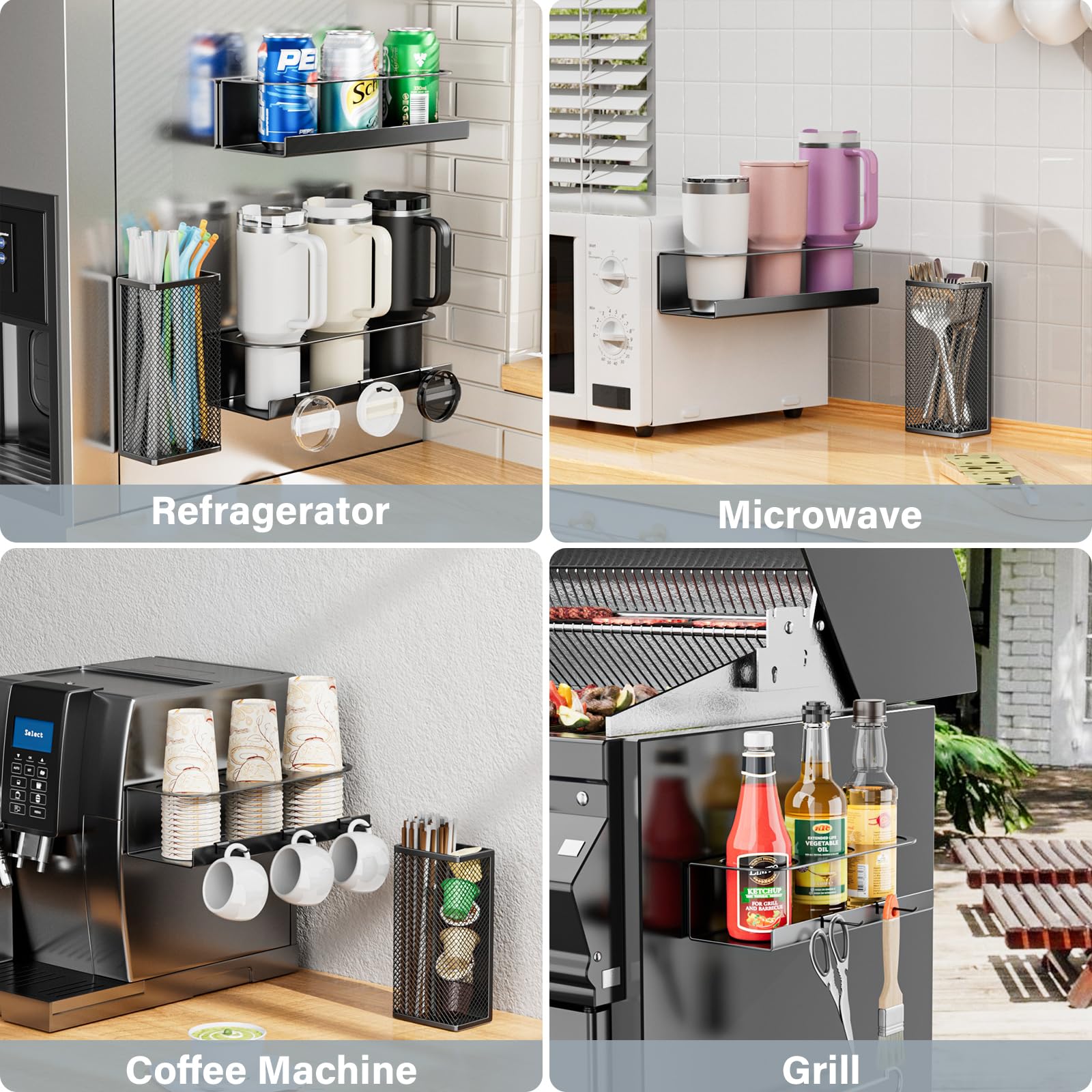 OVICAR cup lid accessories organizer creates clutter-free counter space